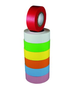 LLG Adhesive Label Tape, Red Length: 12.7 m, Width: 25.4 mm, Pack of 3