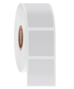Cryo Barcode Labels for Liquid Nitrogen Storage 25.4mm x 25.4mm, white, for 1.8 - 2.0 ml tubes, roll with 1000 labels