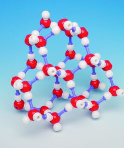 Molecular model silicone dioxide "diamond-like-structure", 66 atoms