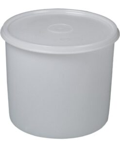 Bürkle All-Purpose Box 2000 ml, Round, PE 148/169x143 mm, Translucent, with Screw Cap PE