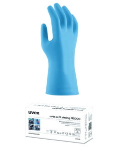 Uvex Protective Gloves U-Fit Strong N2000, 290mm, Size L, Pack of 1 Box (50 Gloves)