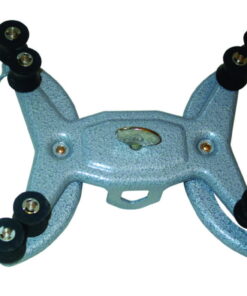 Burette roller clamp steel, powder coated, with bosshead, for 2 burettes