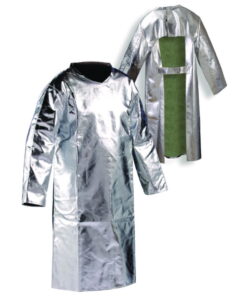 Heat protection frontal protection jacket size 54 up to 1000°C radiant heat, Preox aramid fabric, Back open, DIN EN ISO 11612, CE KAT III