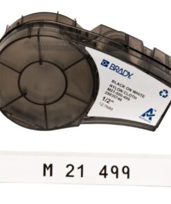 Brady High Performance Labels White Nylon Cloth B-499-M21 500-499, 12.70 mm x 4.8 m Roll