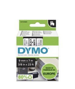 Dymo D1-Tape, 9mm x 7m Black on White