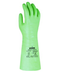 Uvex Rubiflex S NB60S Chemical Protection Gloves, 60 cm Length, Size 9, Green (Pair)