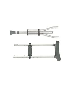 drive medical knock down universal aluminum crutches, silver