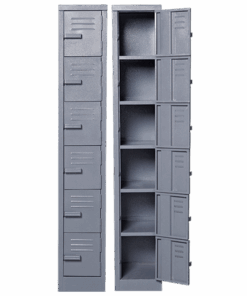 Solid Steel Locker Six Tier
