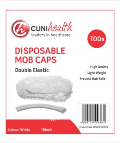 Mob Cap White Double Stitched 100s –