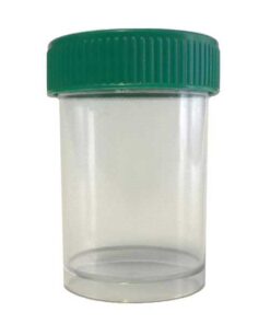 Specimen Jar with screw lids Green 50ml- 25s