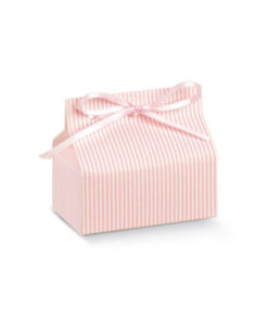 Favour Box – Pink Stripe 70 x 40 x 30mm