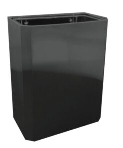 Wall Waste Bin Symphony 36L – Black/Eclipse Mild Steel