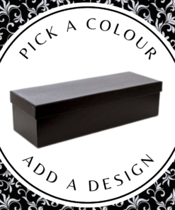 Design Wine Box – Black Kraft 405 x 102 x 100mm