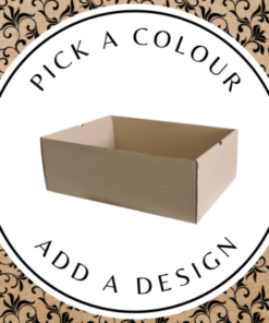 Design Hamper Tray (M) – Brown Kraft 250 x 175 x 75mm