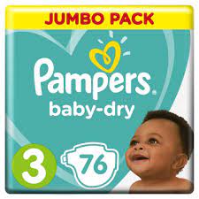 Alternative view of pamper nappies