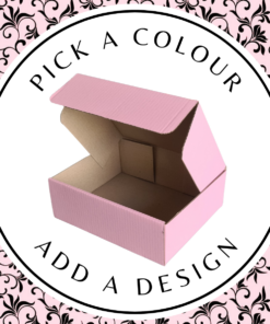 Design Shipper (M) – Pink Kraft 220mm x 180mm x 75mm