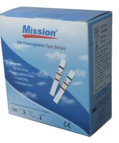 Mission Digital Hb Hemoglobin Testing Strips 50 Tests