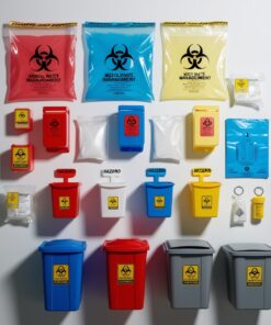 disposing sharps bin