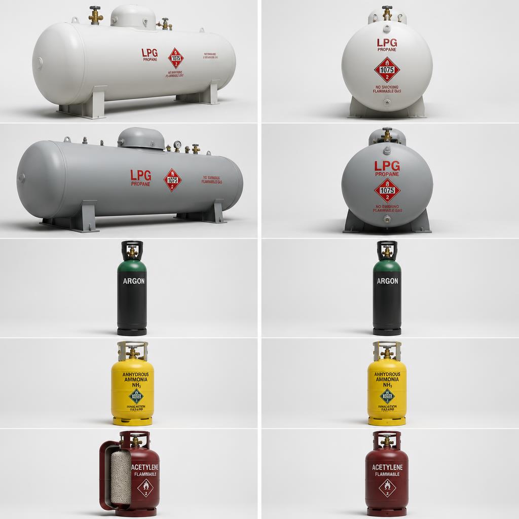 gas bottle cages