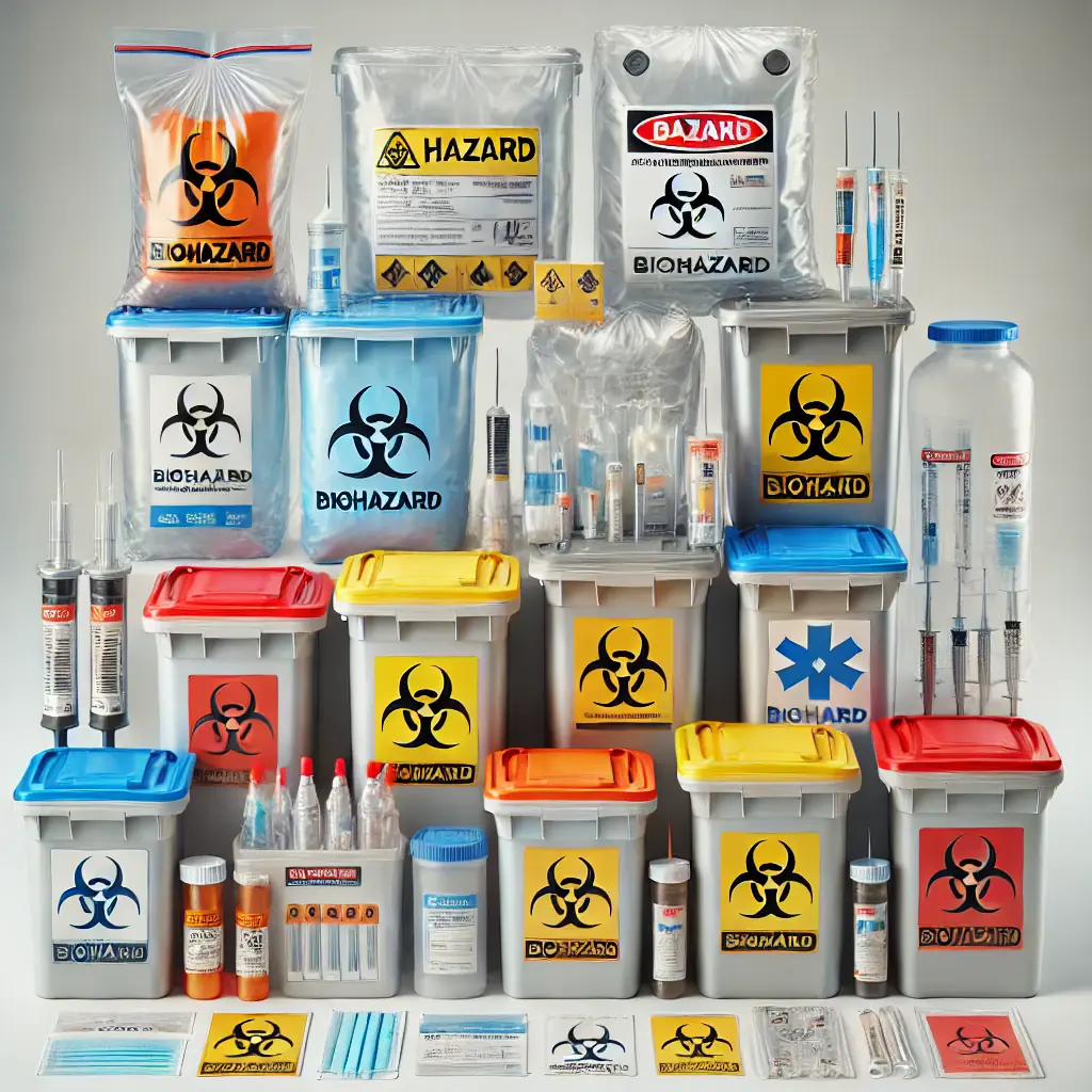 5 L Square Sharps Container Slide Lid
