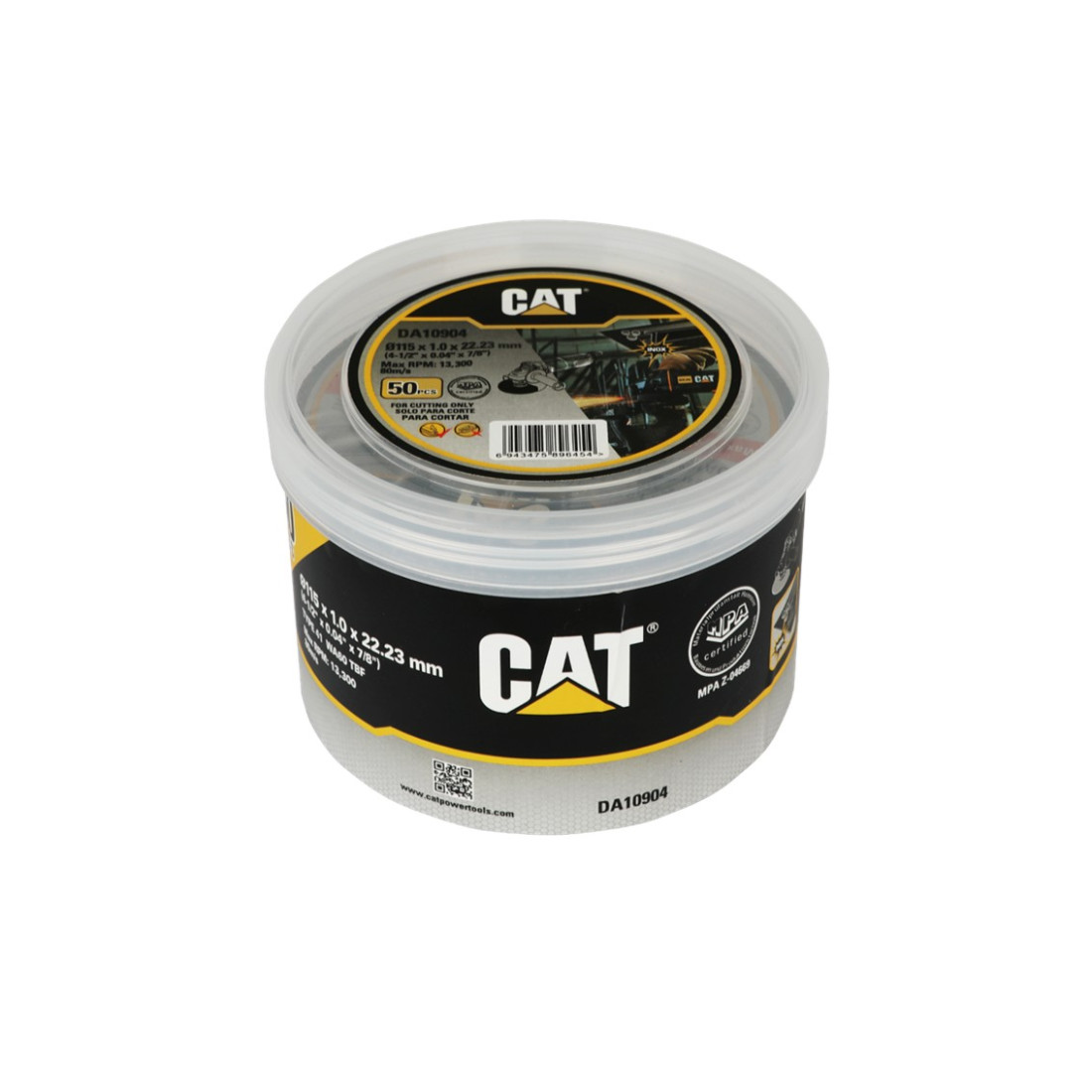 Cat Cutting Disc 115Mm X 1Mm X 22.2Mm 50Pcs