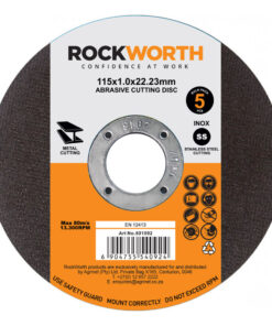 Alternative view of Rockworth Cutting Disc Slimline Steel 115X1.0 5Pac