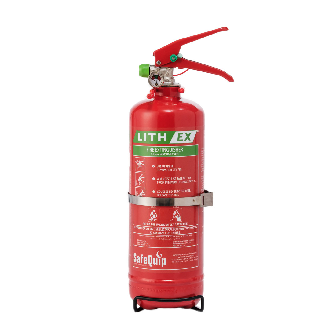 Lith-Ex (Water-Based) Fire Extinguisher 2 Litre