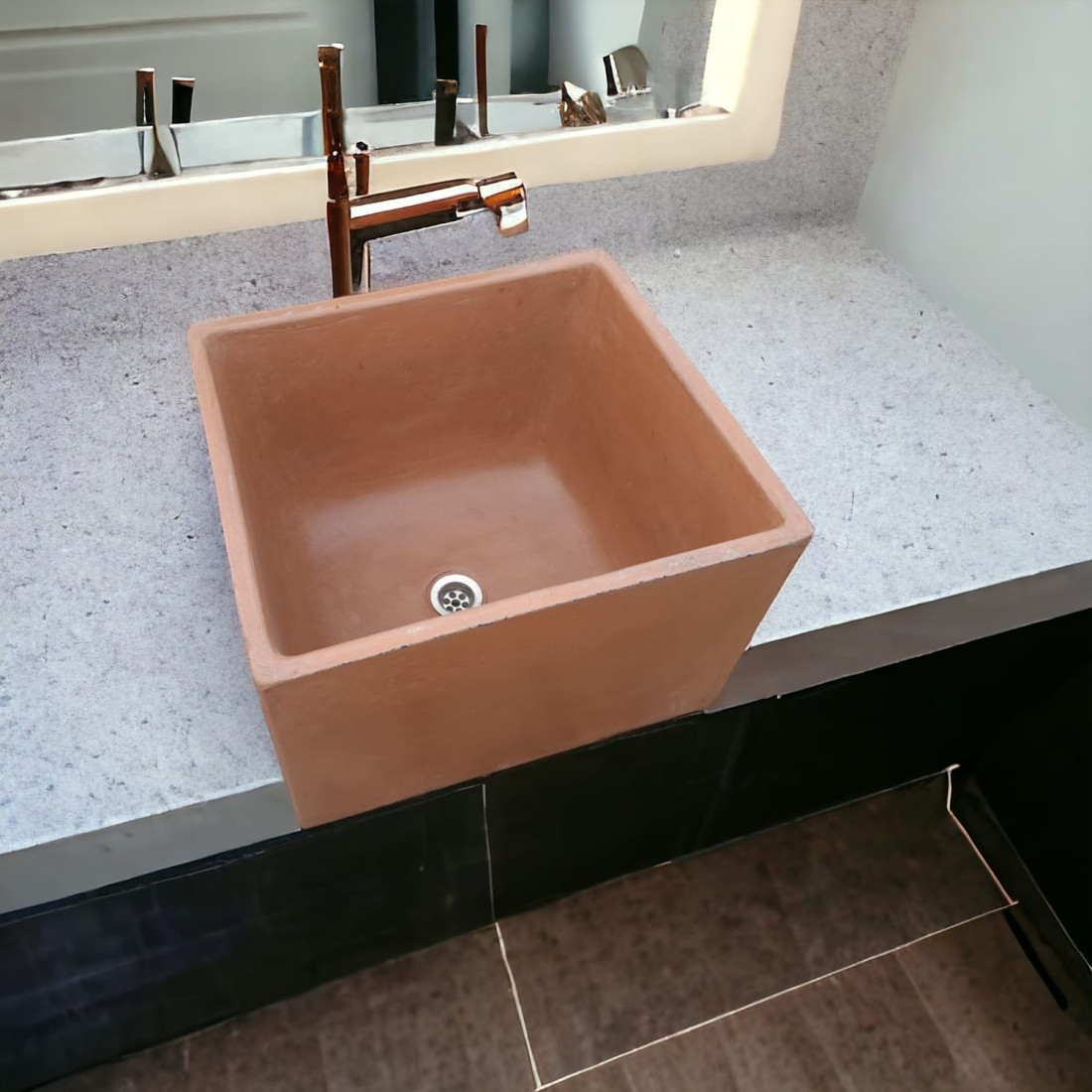 Choc Plum Bespoke Single Butler Basin 45 X 40 X 31Cm - Image 2