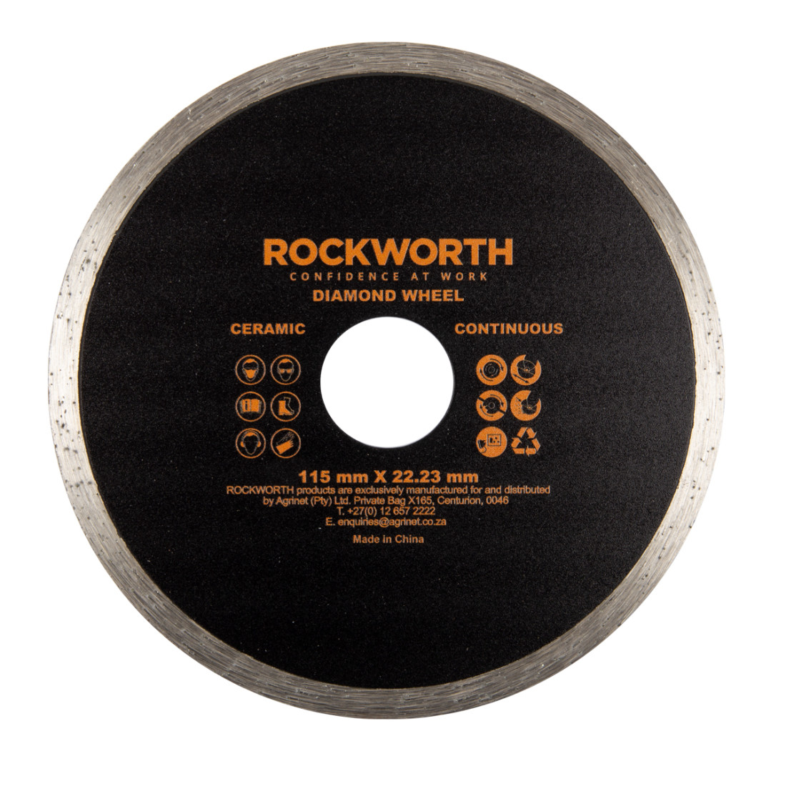 Rockworth Diamond Wheel 115Mm Continuous Rim - Image 2
