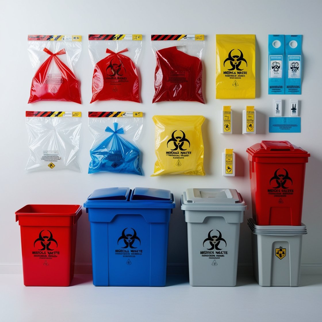 waste disposal bins in hospital